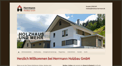 Desktop Screenshot of holzhaus-herrmann.de