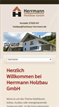 Mobile Screenshot of holzhaus-herrmann.de